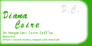 diana csire business card